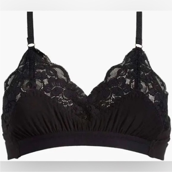 We Are HAH Other - We are HAH Ladies Lounge Bralette in Black